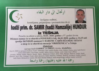 IN MEMORIAM PRIM.DR. SAMIR HUNDUR