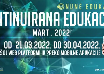 ONLINE KONTINUIRANA EDUKACIJA OD 21.03.2022 do 30.04.2022