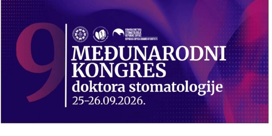 25-26 septembra 2026 godine 9. Međunarodni kongres doktora stomatologije