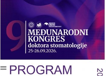 25-26 septembra 2026 godine  9. Međunarodni kongres doktora stomatologije